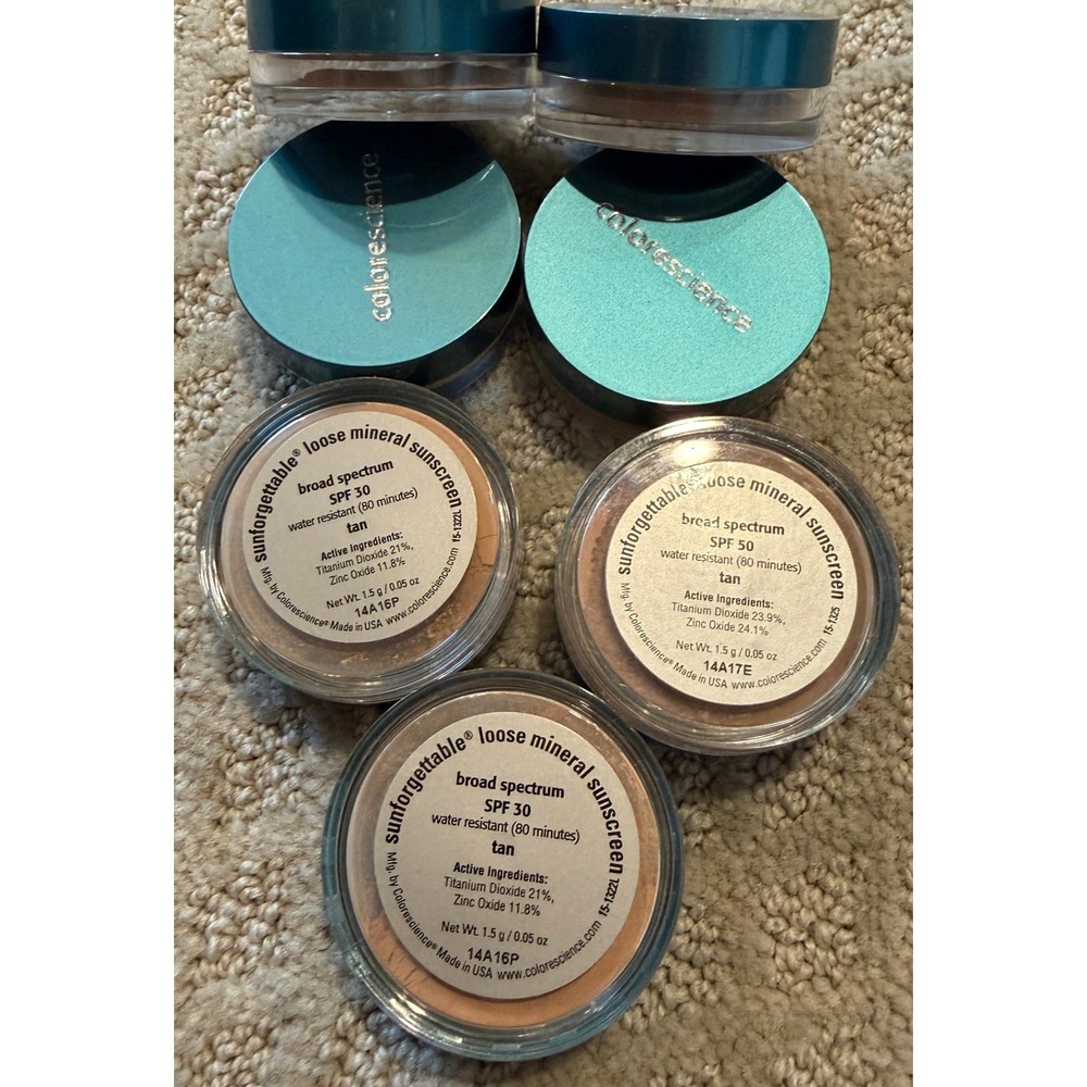 7 Colorescience Sunforgettable Loose Mineral Sunscreen Tan SPF 30 SPF 50